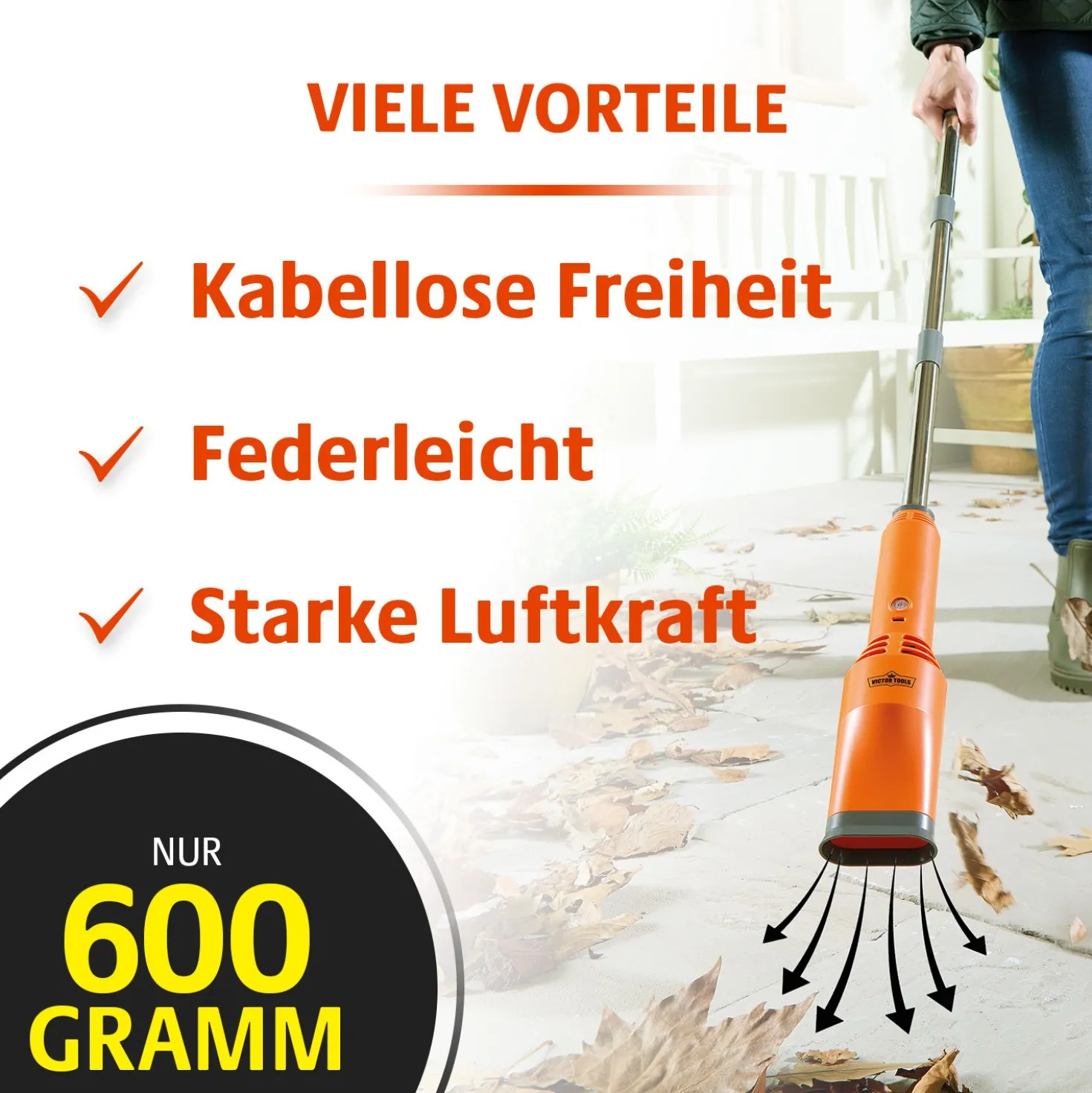 Akku-Turbo-Laubbläser, Victor Tools