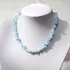 Aquamarin-Kette L 45 cm