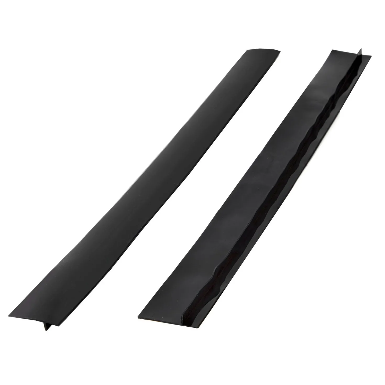 Arbeitsplatten-Lückenfüller schwarz 2er-Set