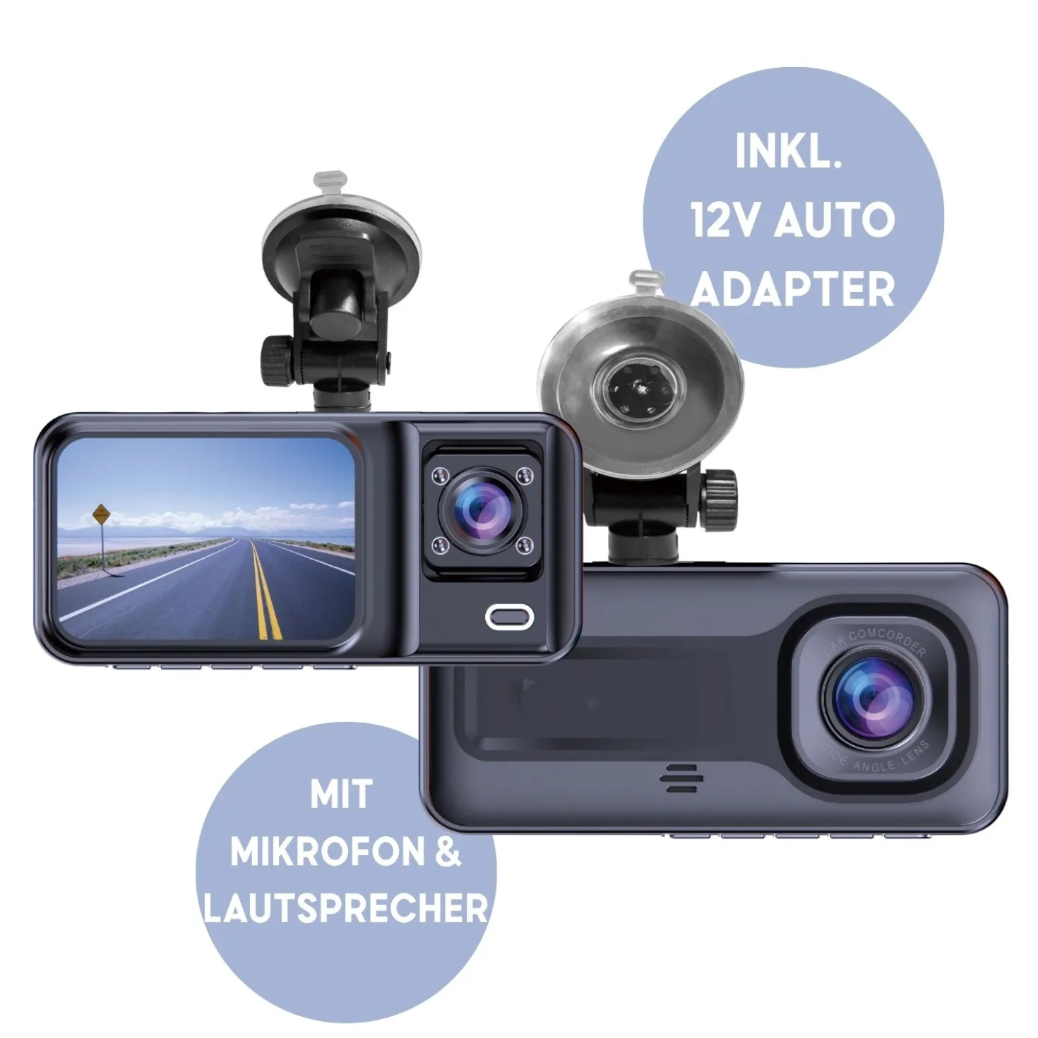 Auto Dashcam Dual Kamera CCT-2500 Denver