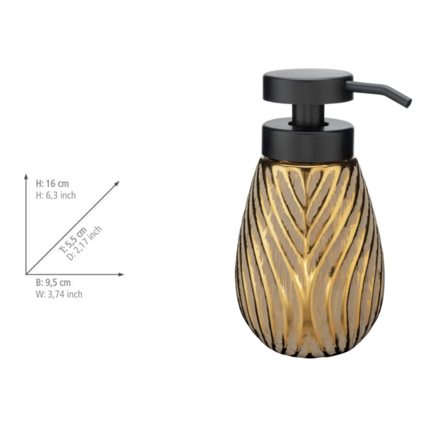 Bad-Accessoire Set „Idro“, 2-tlg., gold WENKO