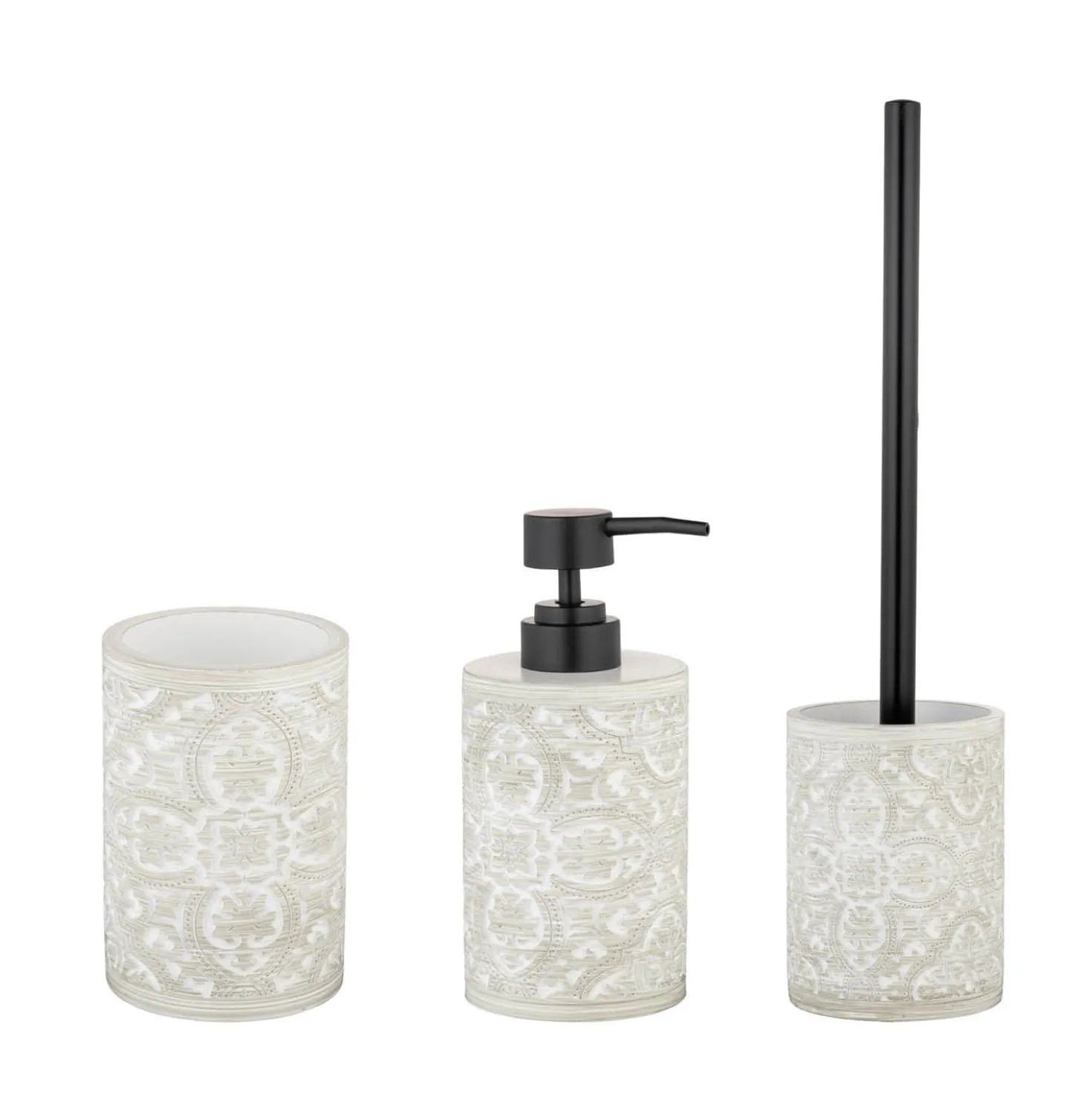 Bad-Accessoire Set „Ortezzano“, 3-tlg. aus Polyresin WENKO