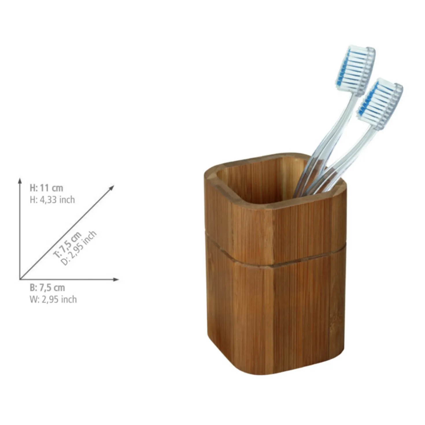 Bad-Accessoire Set „Serro“, 2-tlg., aus Bambus WENKO