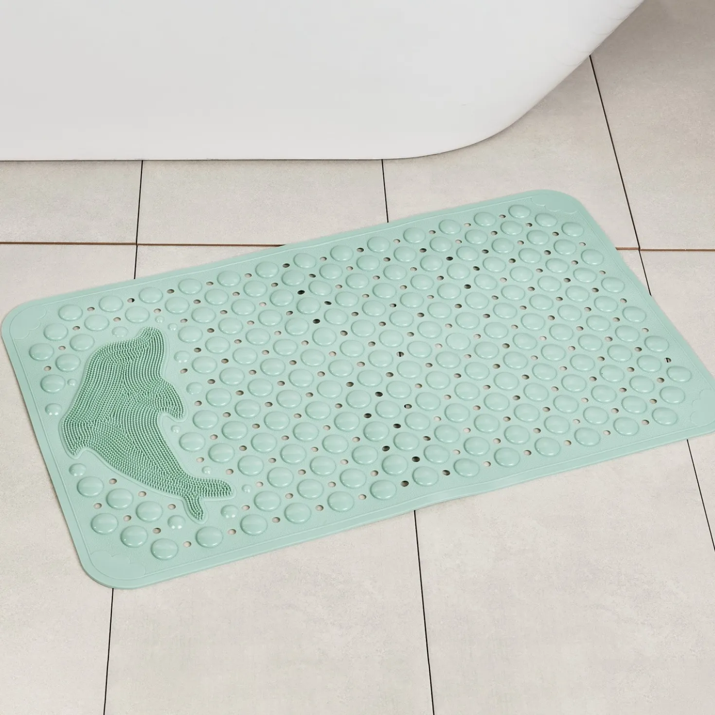 Badematte Delfin grün