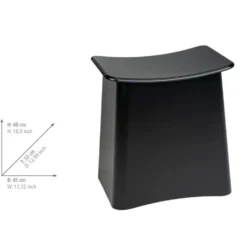 Badhocker Wing 2-in-1 Schwarz Matt WENKO