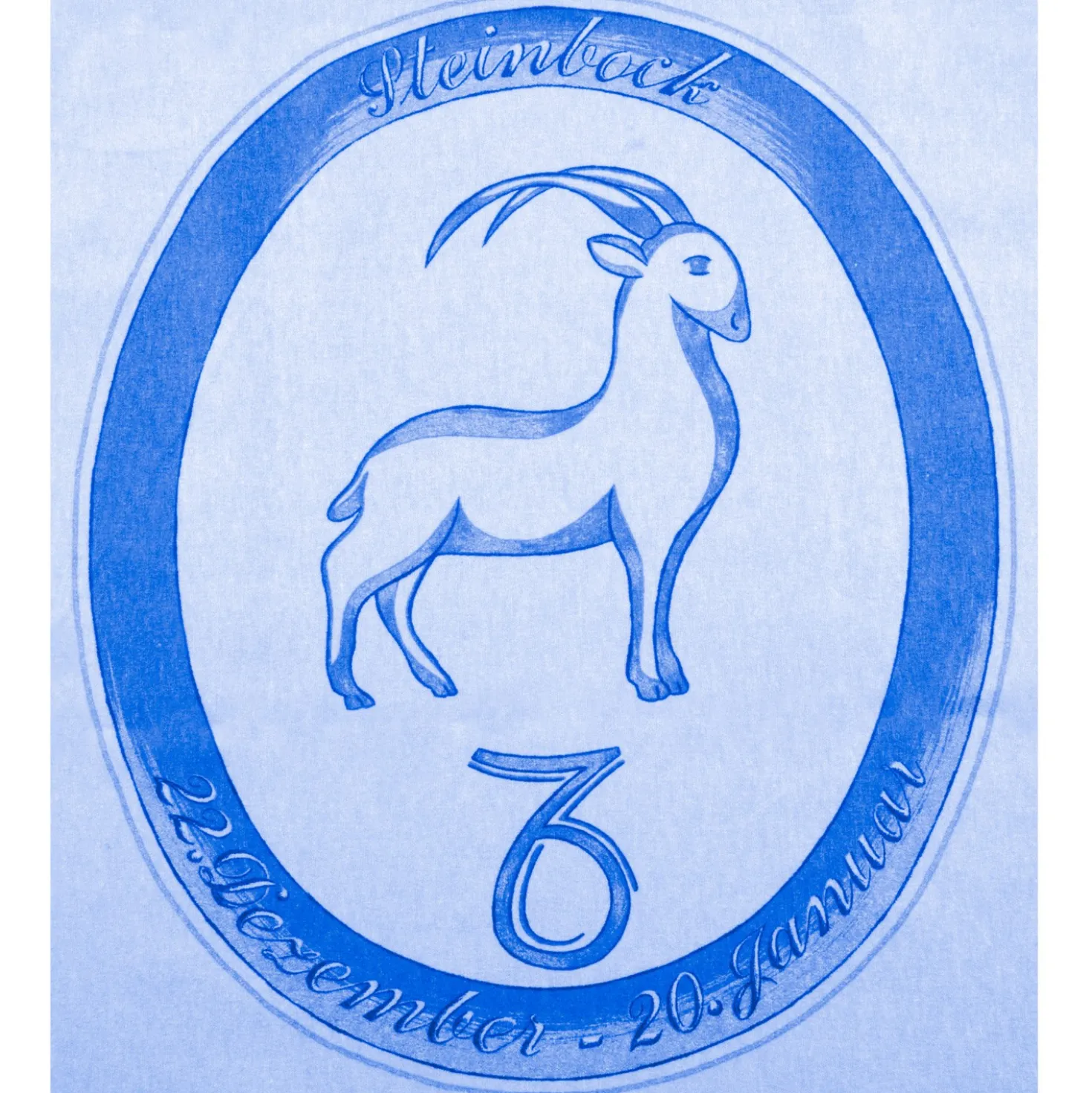 Bettwäsche "Steinbock" hellblau, 2-tlg.