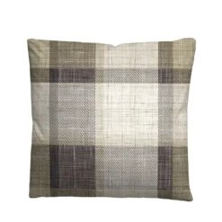 biberna Feinbiber Bettwäsche Karo taupe, 135x200 cm + 80x80 cm