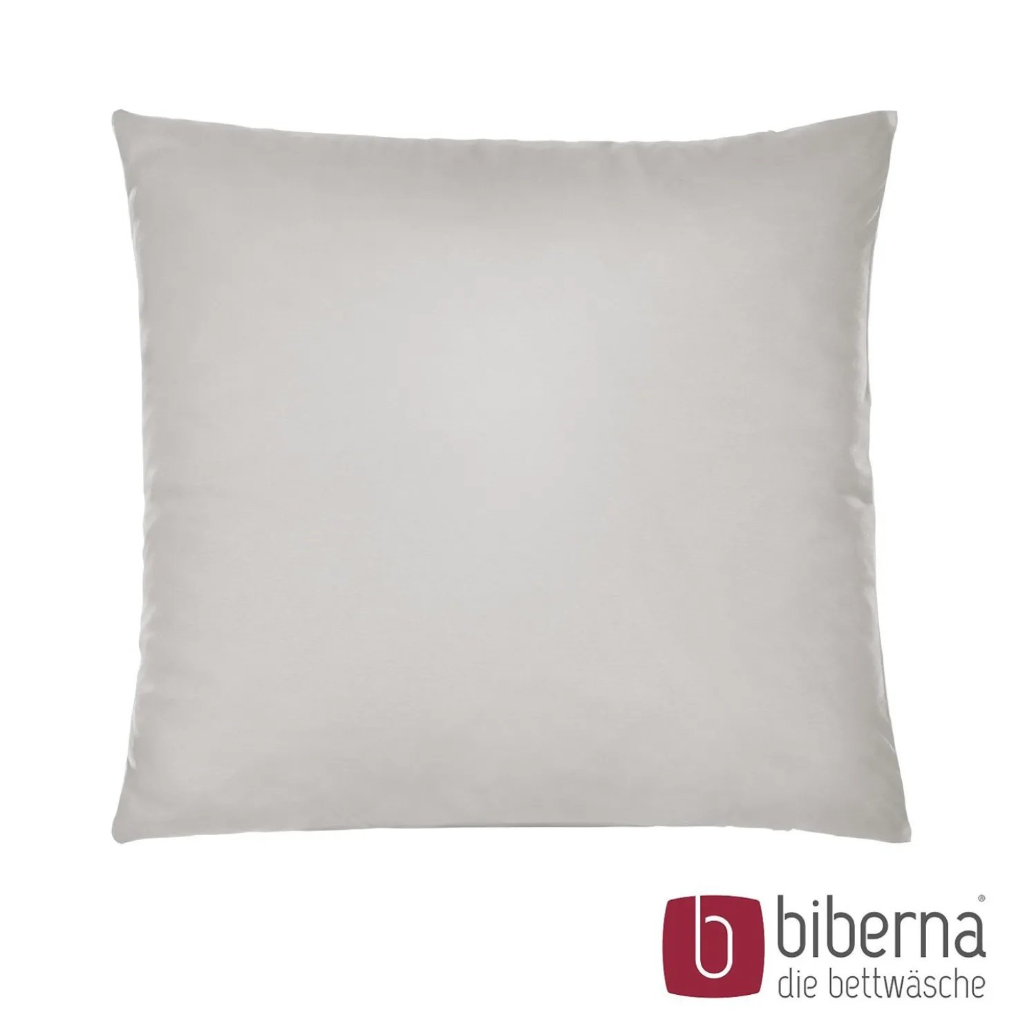 biberna Feinjersey-Kopfkissenbezug Doppelpack sturmgrau, 2x 80x80 cm