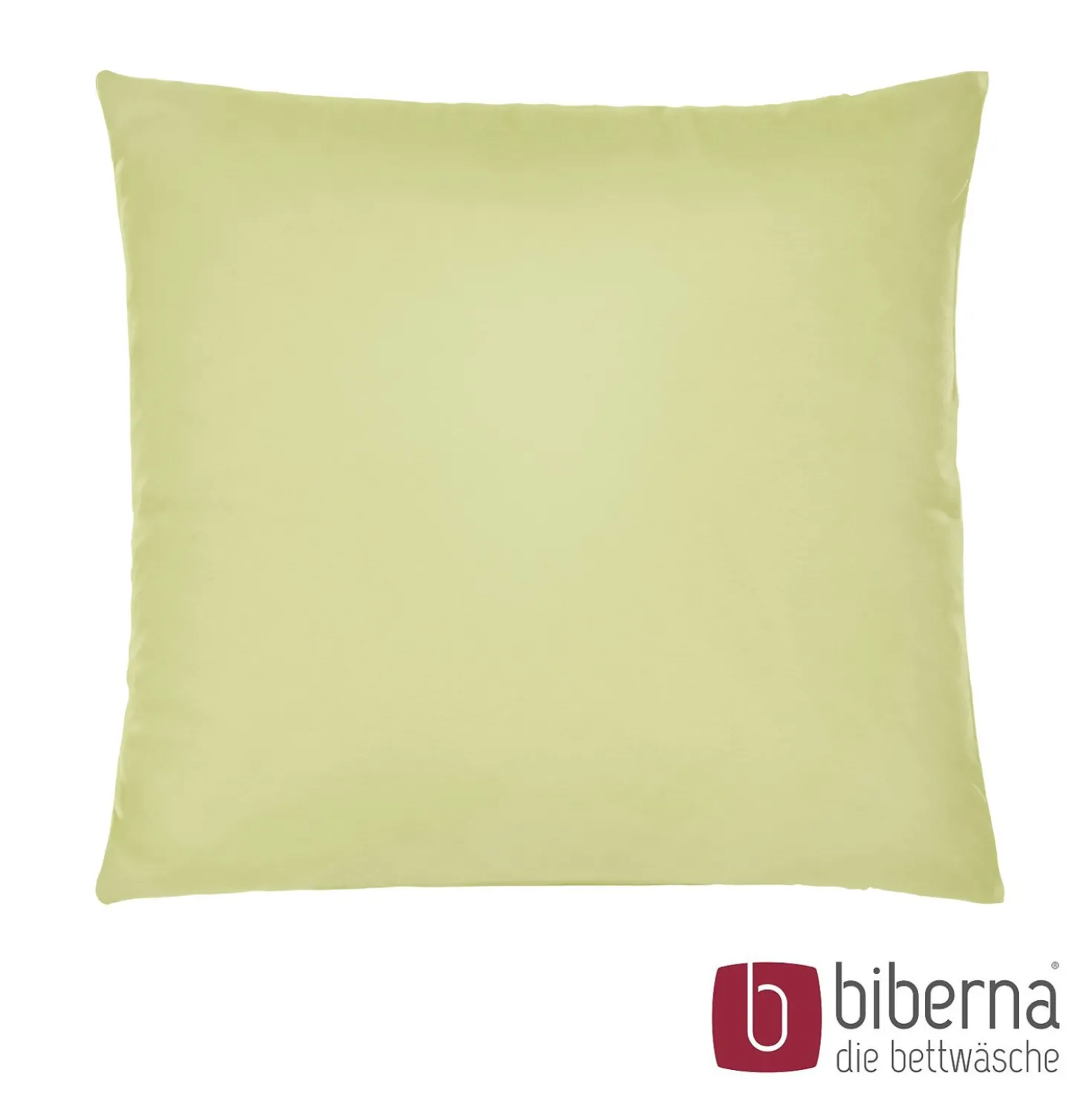 biberna Feinjersey-Kopfkissenbezug Doppelpack pistaziengrün, 2x 80x80 cm