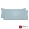 biberna Feinjersey-Kopfkissenbezug Doppelpack taubenblau, 2x 40x80 cm