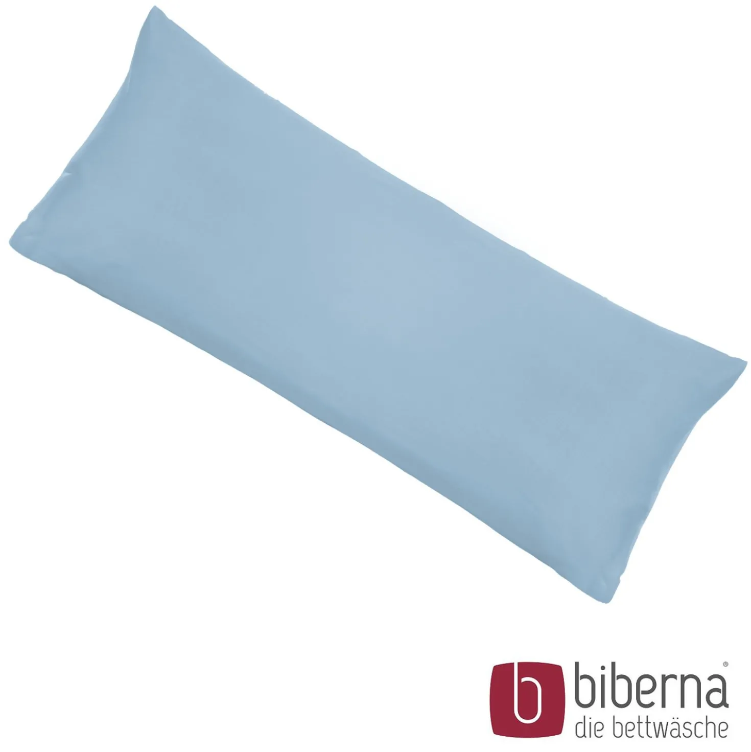 biberna Feinjersey-Kopfkissenbezug Doppelpack eisblau, 2x 40x80 cm