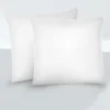 biberna Feinjersey-Kopfkissenbezug Doppelpack weiss, 2x 40x40 cm