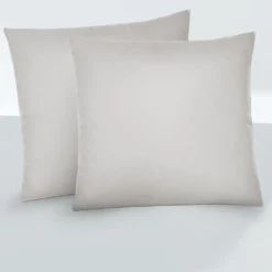 biberna Feinjersey-Kopfkissenbezug Doppelpack sturmgrau, 2x 40x40 cm