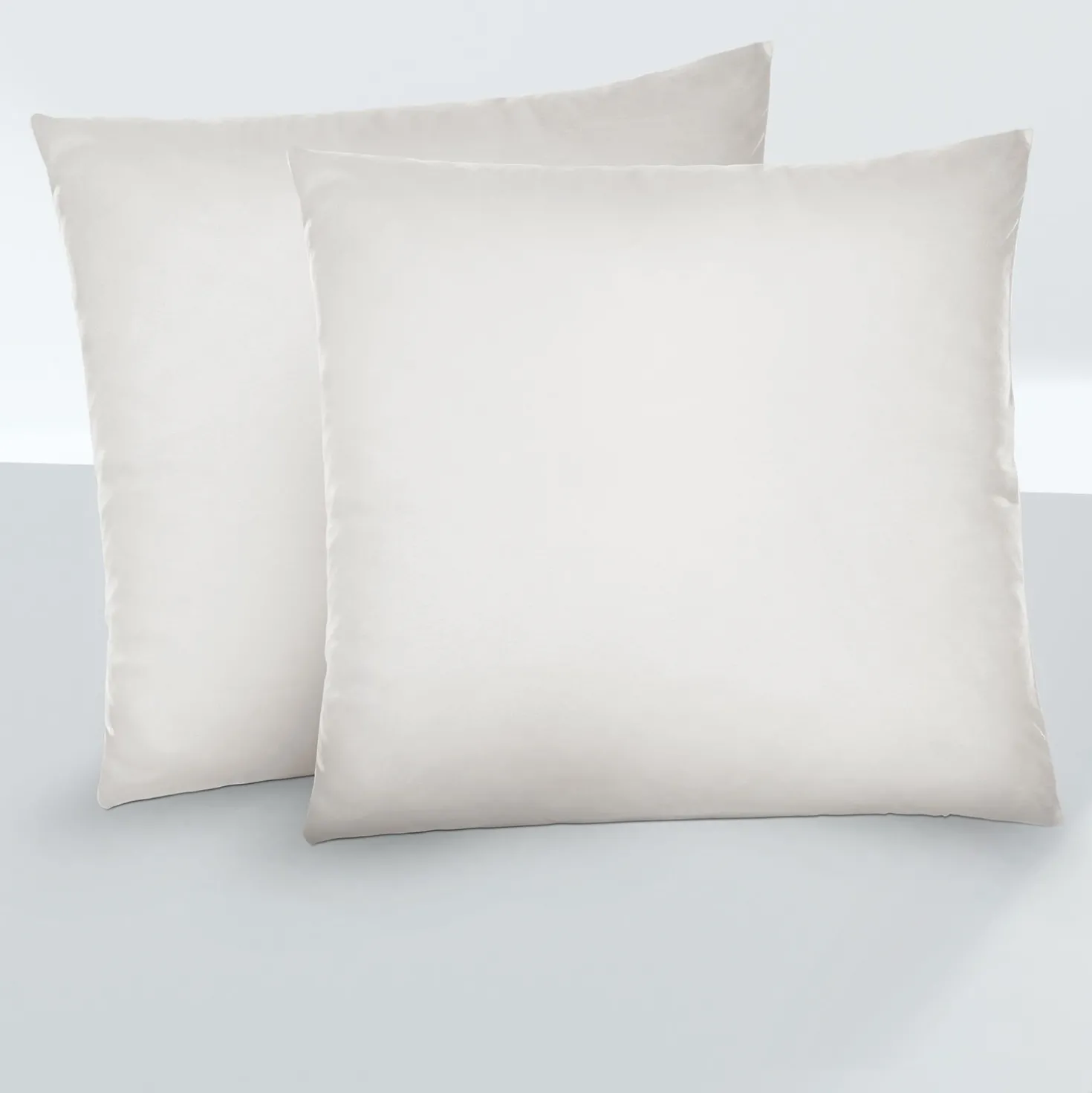 biberna Feinjersey-Kopfkissenbezug Doppelpack grau, 2x 40x40 cm