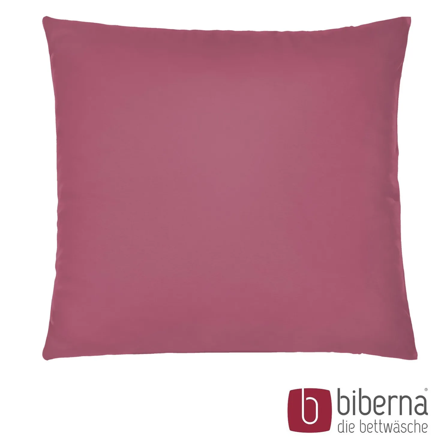 biberna Feinjersey-Kopfkissenbezug Doppelpack brombeer, 2x 40x40 cm