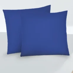 biberna Feinjersey-Kopfkissenbezug Doppelpack saphir, 2x 40x40 cm