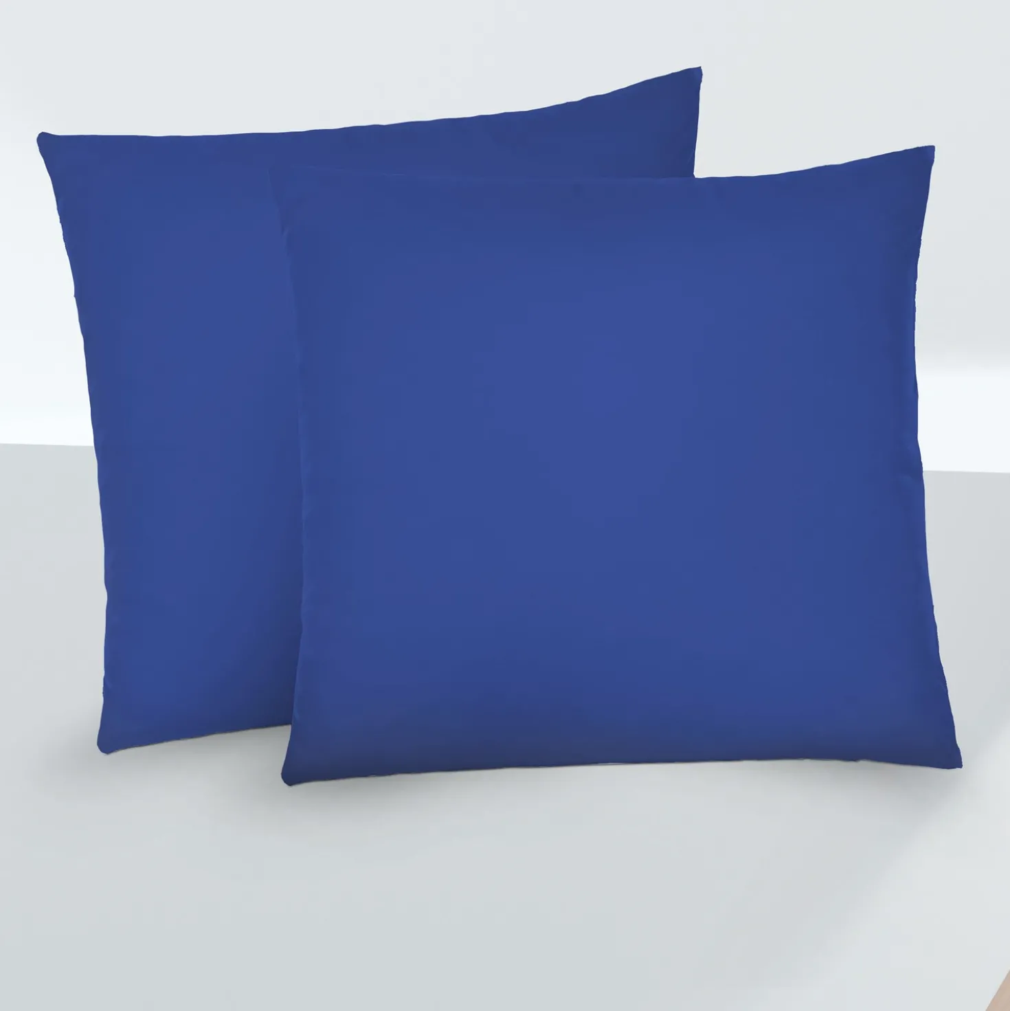 biberna Feinjersey-Kopfkissenbezug Doppelpack saphir, 2x 40x40 cm