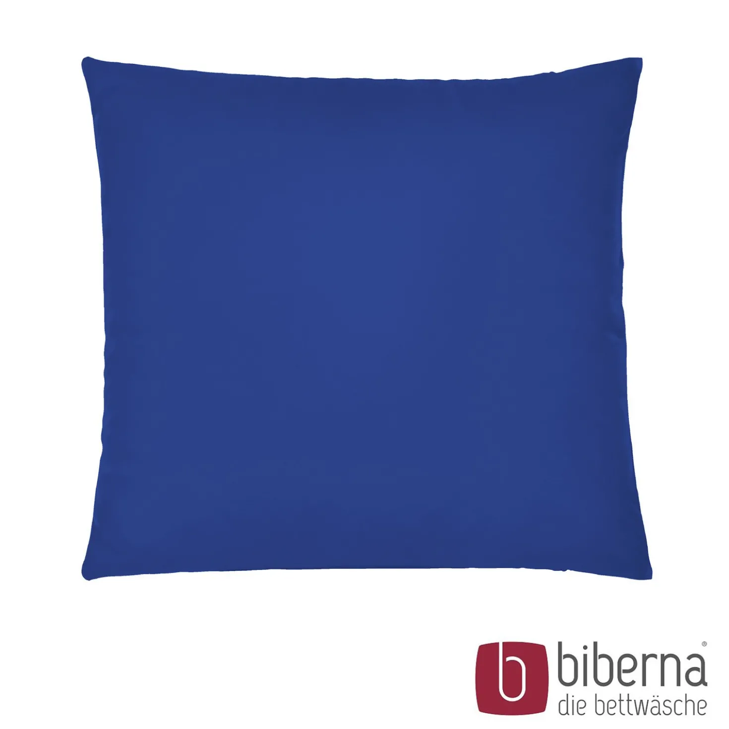 biberna Feinjersey-Kopfkissenbezug Doppelpack saphir, 2x 40x40 cm