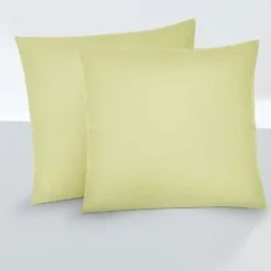 biberna Feinjersey-Kopfkissenbezug Doppelpack pistaziengrün, 2x 40x40 cm