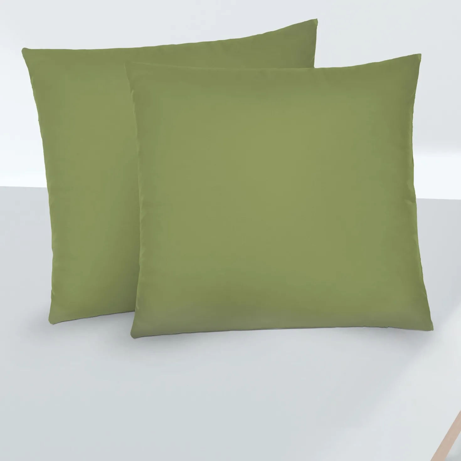 biberna Feinjersey-Kopfkissenbezug Doppelpack fichte, 2x 40x40 cm