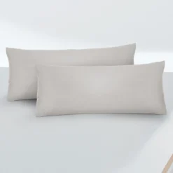 biberna Feinjersey-Kopfkissenbezug Doppelpack sturmgrau, 2x 40x60 cm