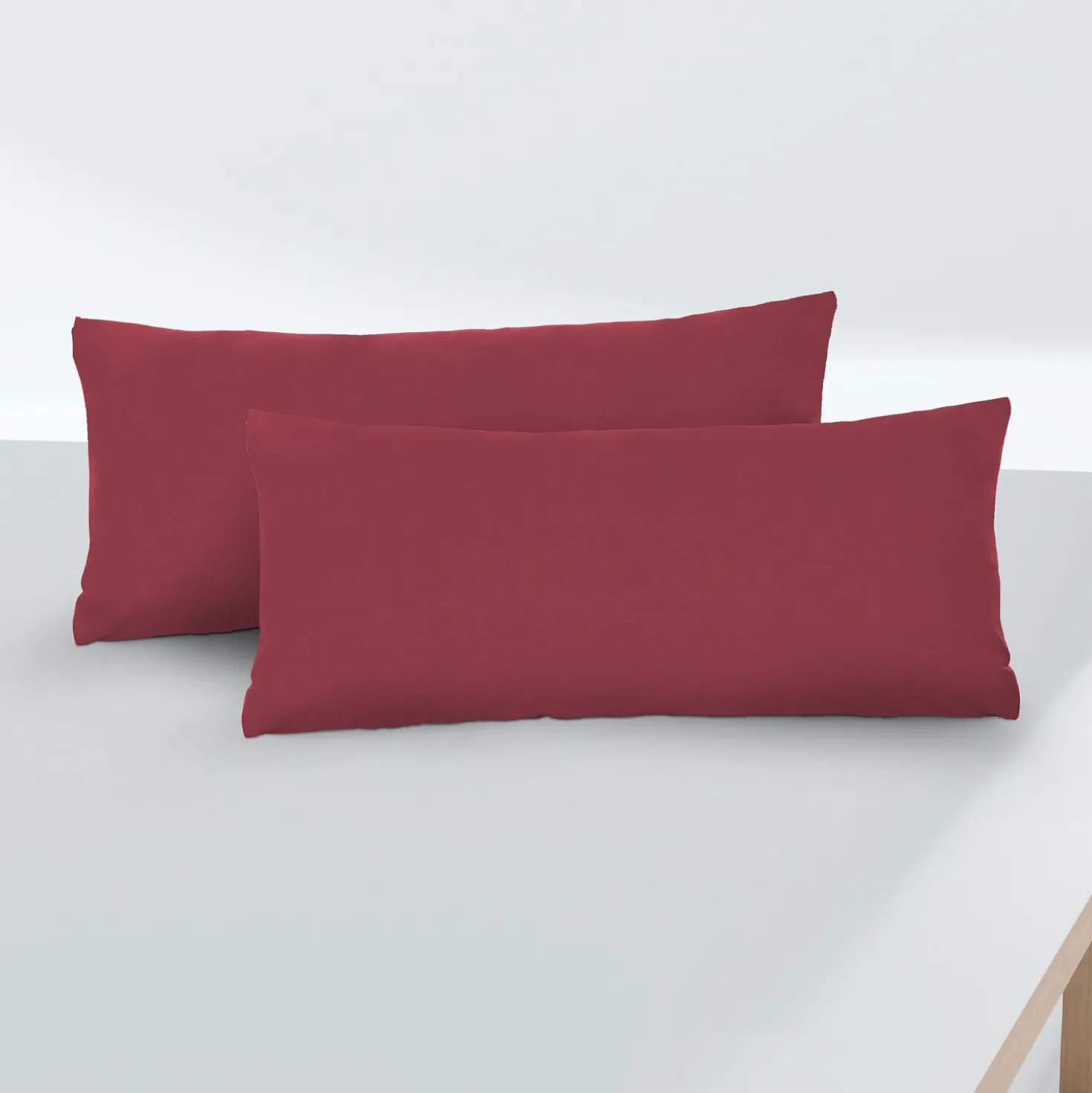 biberna Feinjersey-Kopfkissenbezug Doppelpack rost, 2x 40x60 cm