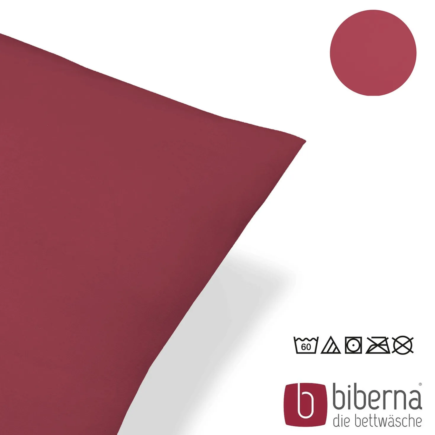 biberna Feinjersey-Kopfkissenbezug Doppelpack rost, 2x 40x60 cm