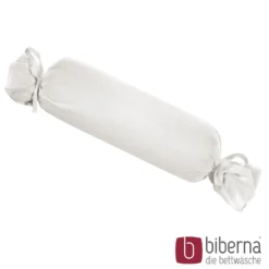biberna Feinjersey-Nackenrollenbezug Doppelpack grau, 2x 15x40 cm