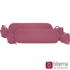 biberna Feinjersey-Nackenrollenbezug Doppelpack brombeer, 2x 15x40 cm