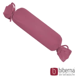 biberna Feinjersey-Nackenrollenbezug Doppelpack brombeer, 2x 15x40 cm