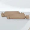 biberna Feinjersey-Nackenrollenbezug Doppelpack macchiato, 2x 15x40 cm