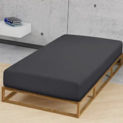 biberna Feinjersey-Spannbetttuch titanium, 1x 140x200 cm - 160x200 cm