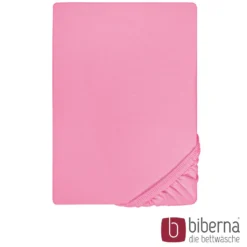 biberna Feinjersey-Spannbetttuch pink, 1x 140x200 cm - 160x200 cm