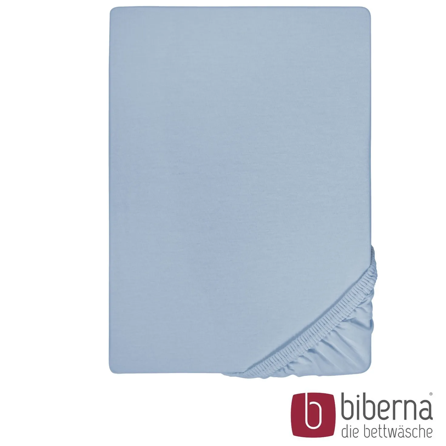 biberna Feinjersey-Spannbetttuch eisblau, 1x 140x200 cm - 160x200 cm