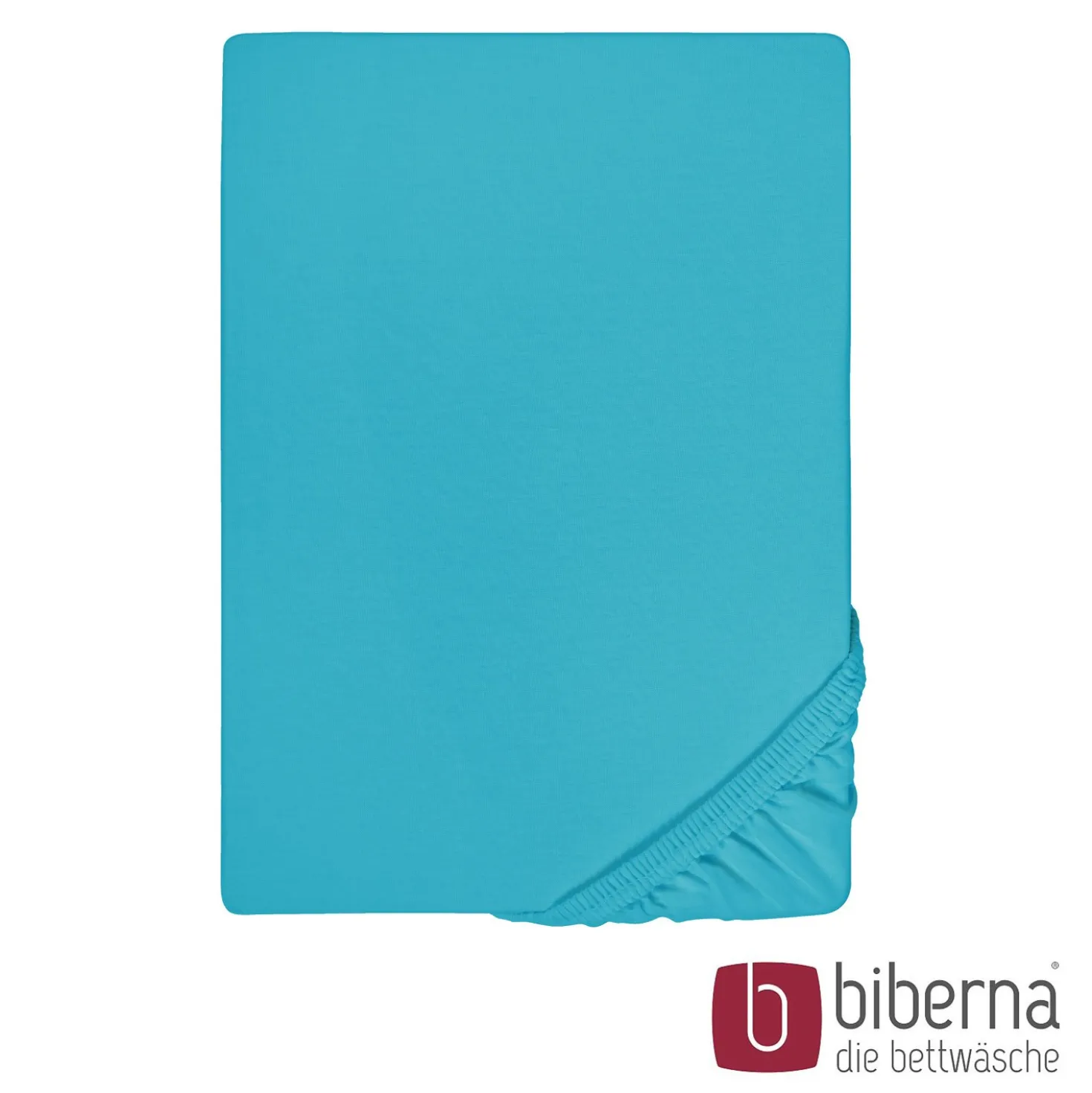 biberna Feinjersey-Spannbetttuch türkis, 1x 140x200 cm - 160x200 cm