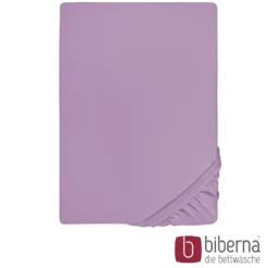 biberna Feinjersey-Spannbetttuch viola, 1x 140x200 cm - 160x200 cm