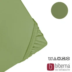 biberna Feinjersey-Spannbetttuch fichte, 1x 140x200 cm - 160x200 cm