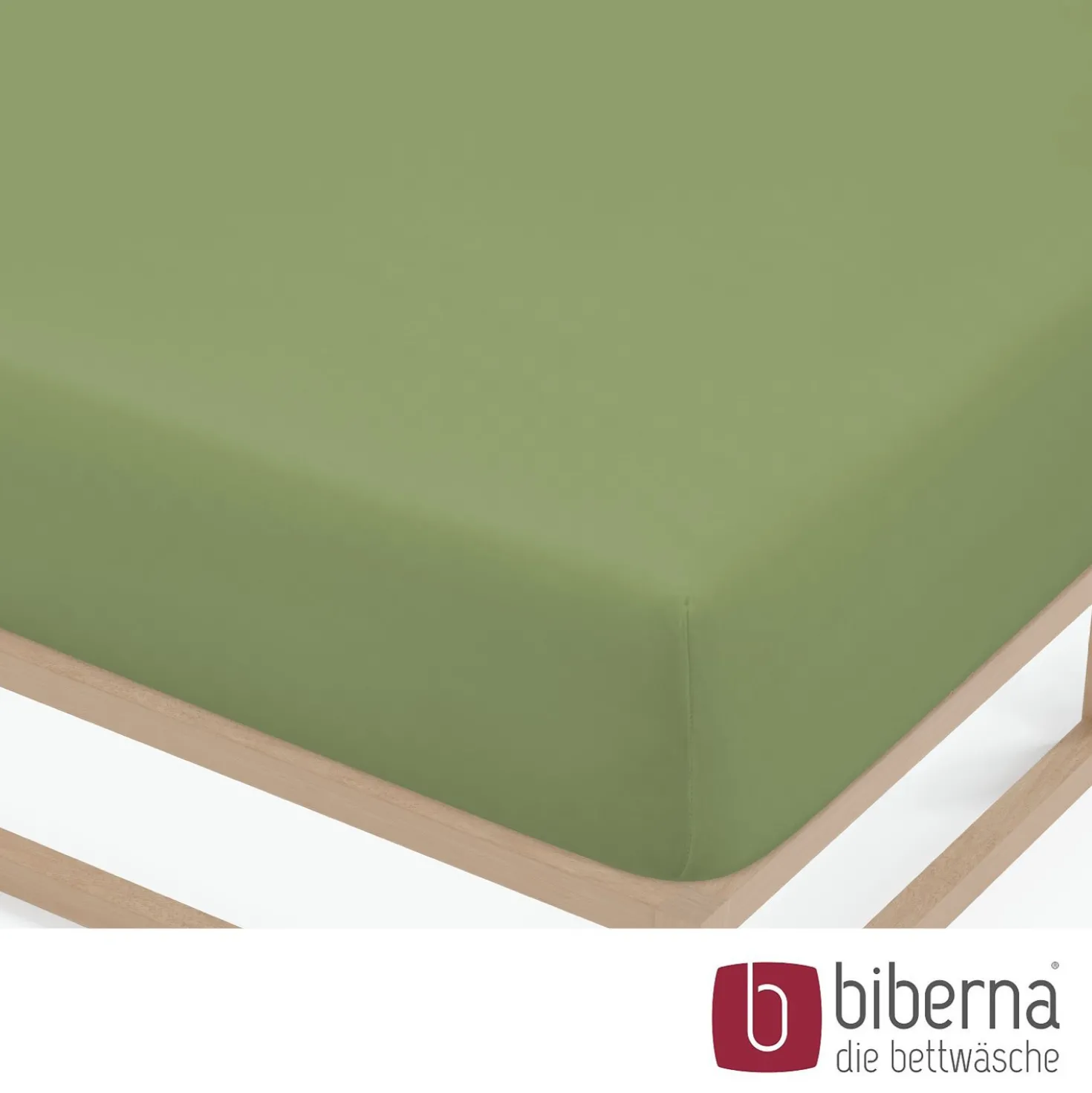 biberna Feinjersey-Spannbetttuch fichte, 1x 140x200 cm - 160x200 cm