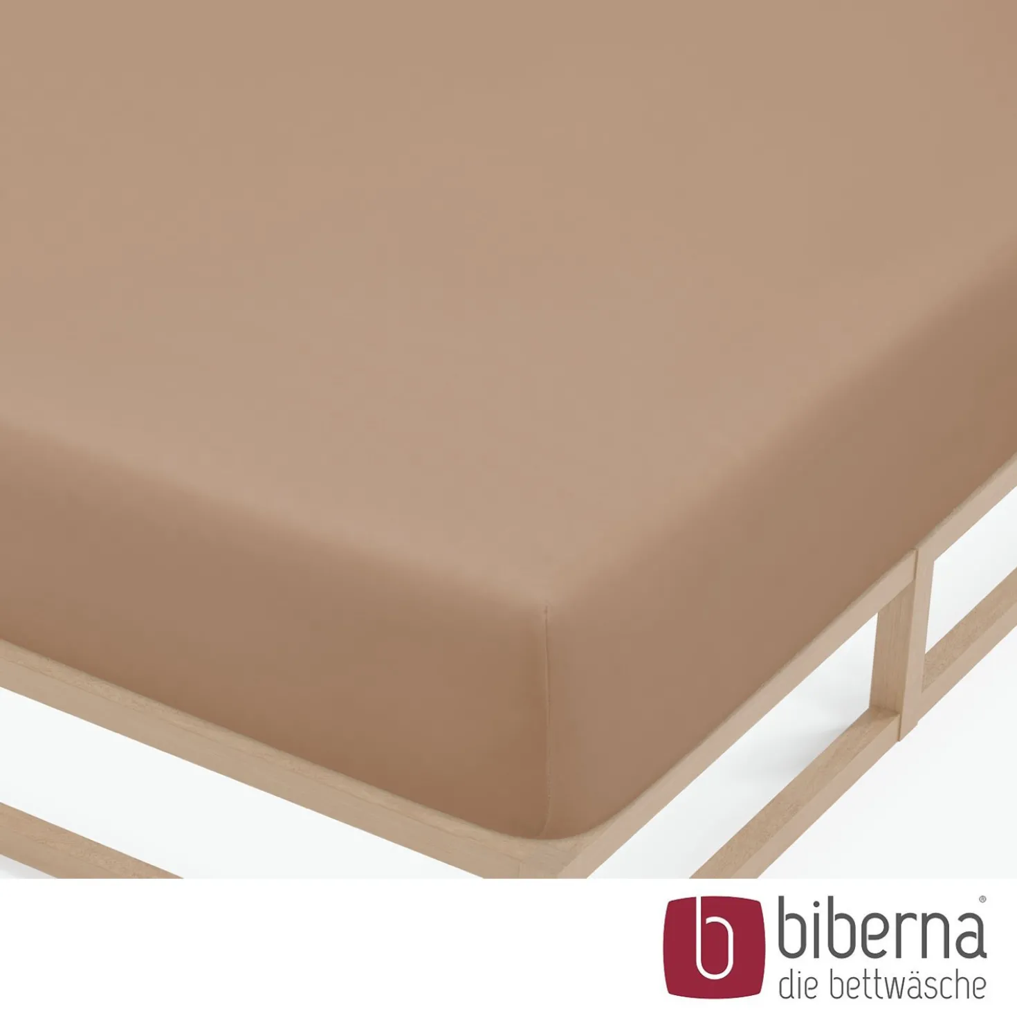 biberna Feinjersey-Spannbetttuch macchiato, 1x 140x200 cm - 160x200 cm