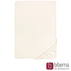biberna Feinjersey-Spannbetttuch natur, 1x 140x200 cm - 160x200 cm
