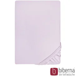 biberna Feinjersey-Spannbetttuch flieder, 1x 180x200 cm - 200x200 cm