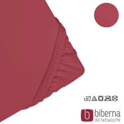 biberna Feinjersey-Spannbetttuch rost, 1x 180x200 cm - 200x200 cm