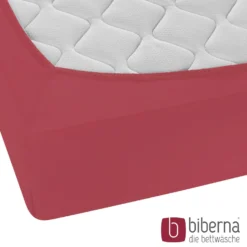biberna Feinjersey-Spannbetttuch rost, 1x 180x200 cm - 200x200 cm