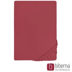 biberna Feinjersey-Spannbetttuch rost, 1x 180x200 cm - 200x200 cm