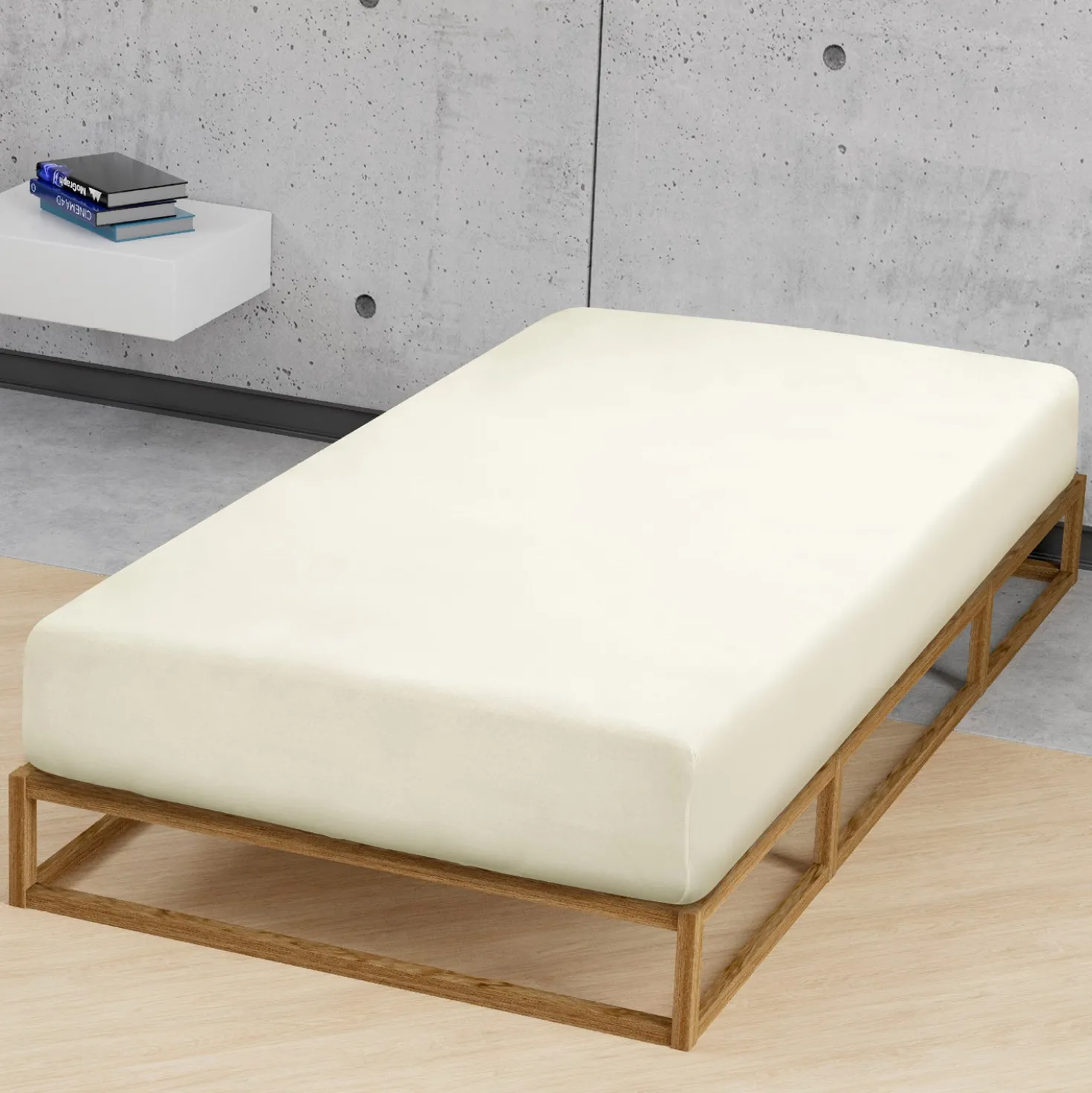 biberna Feinjersey-Spannbetttuch perlmutt, 1x 180x200 cm - 200x200 cm
