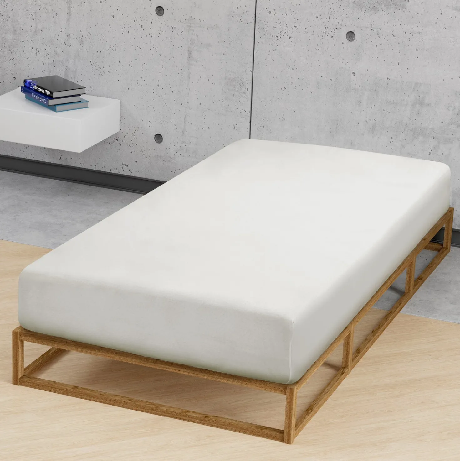 biberna Feinjersey-Spannbetttuch grau, 1x 60x120 cm - 70x140 cm