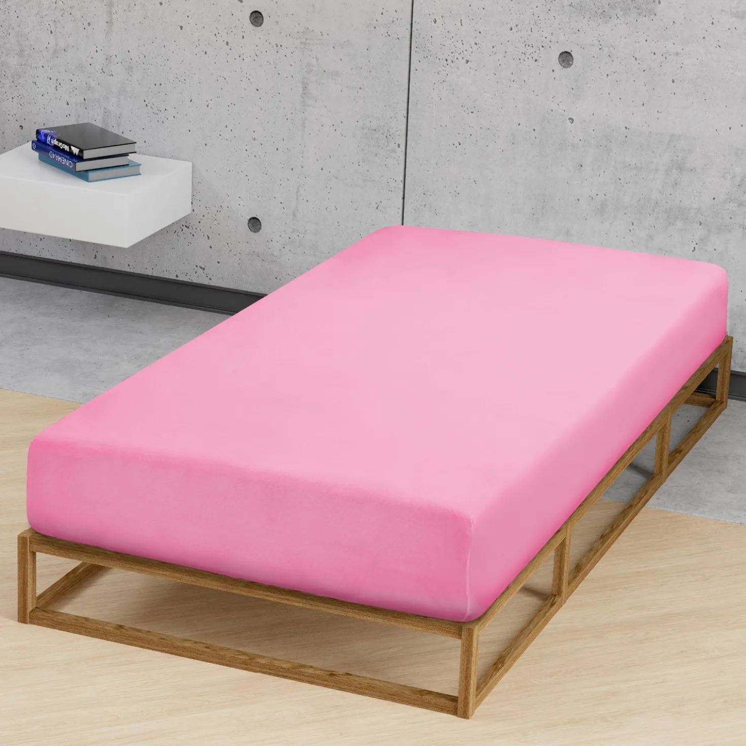 biberna Feinjersey-Spannbetttuch pink, 1x 60x120 cm - 70x140 cm