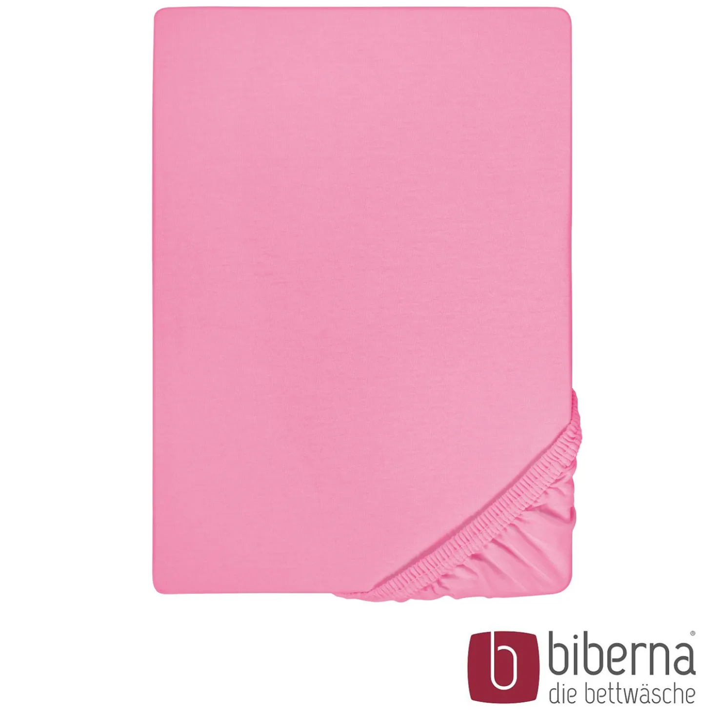 biberna Feinjersey-Spannbetttuch pink, 1x 60x120 cm - 70x140 cm