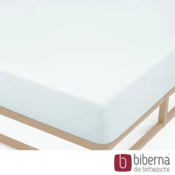 biberna Feinjersey-Spannbetttuch ciel, 1x 60x120 cm - 70x140 cm