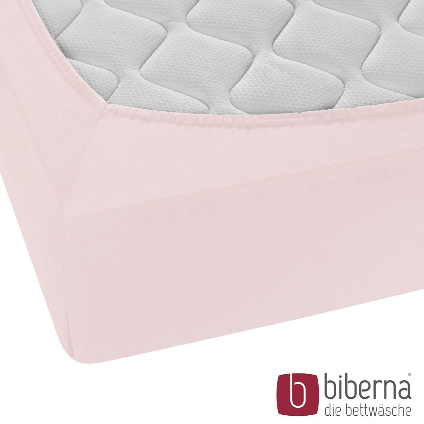 biberna Feinjersey-Spannbetttuch rose, 1x 90x190 cm - 100x200 cm